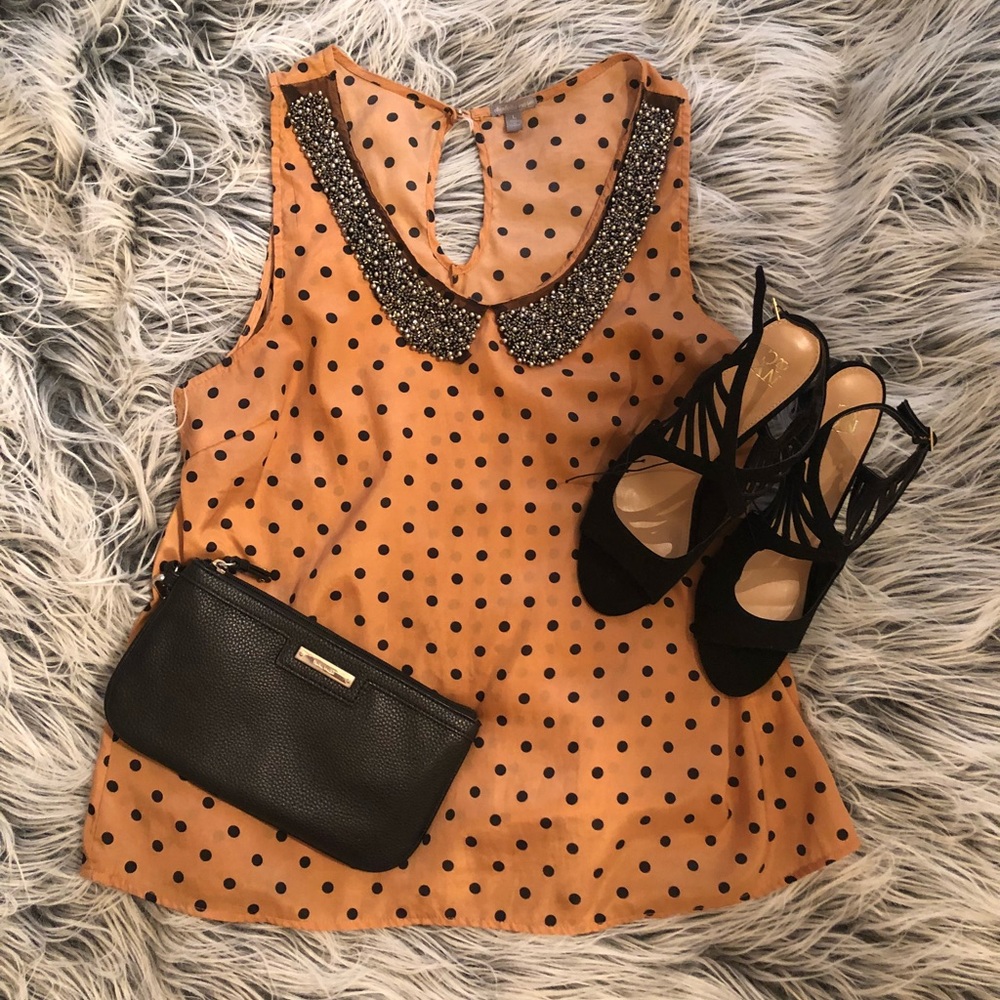 Charlotte Russe Polka Dot Blouse